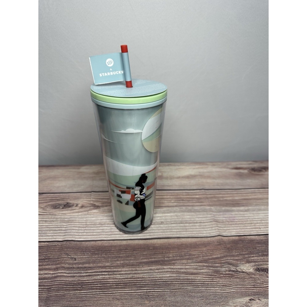 Starbucks + Lou Black History 2024 Seattle Artist Damon Brown Art Venti Cup 24oz